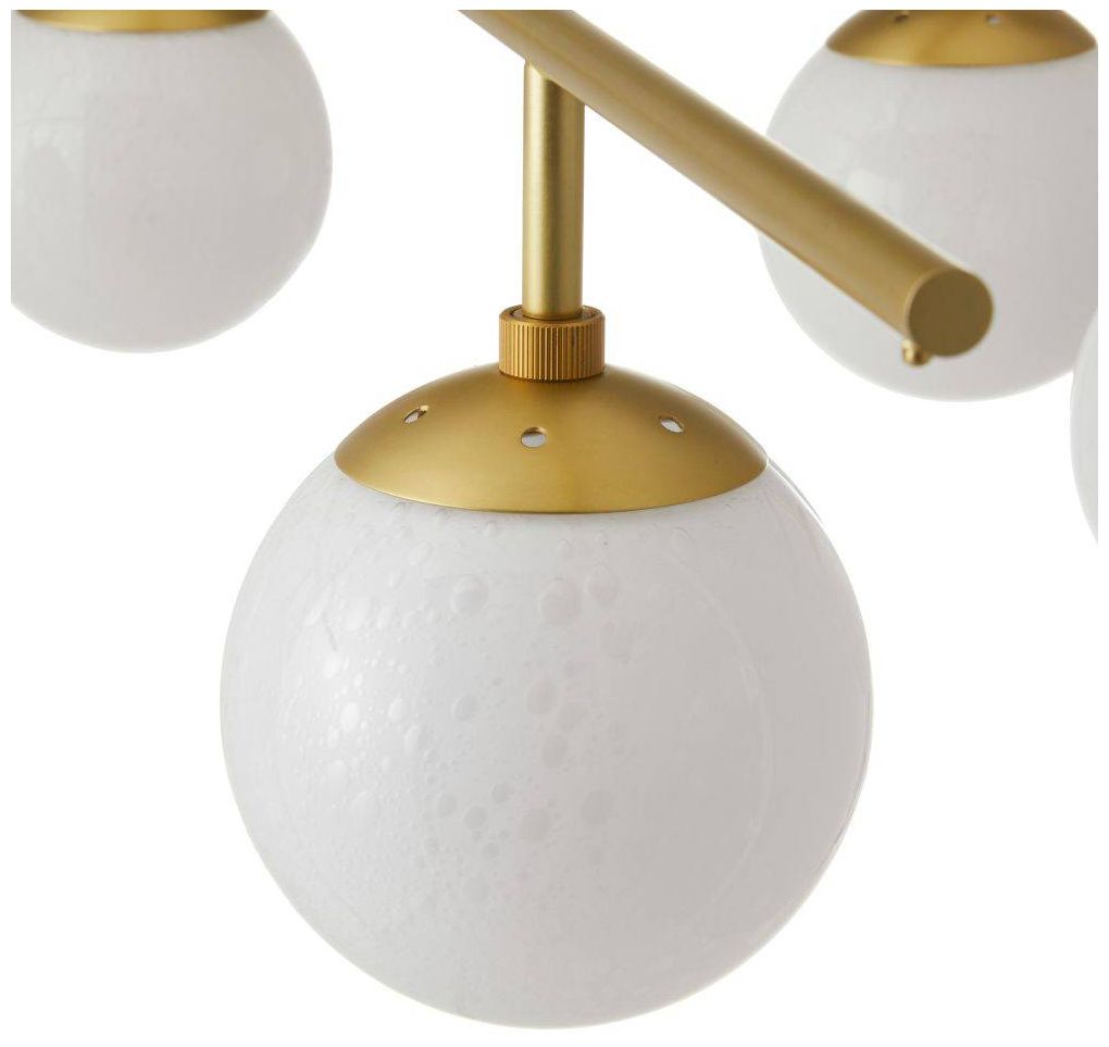 Arteriors  Genesis Chandelier 42" Opal Antique Brass