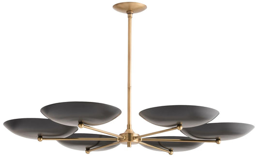 Arteriors Griffith 40" Wide Brass and Bronze Modern Chandelier