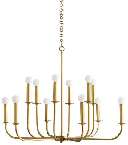 Arteriors Home Breck 36" Wide Antique Brass Chandelier