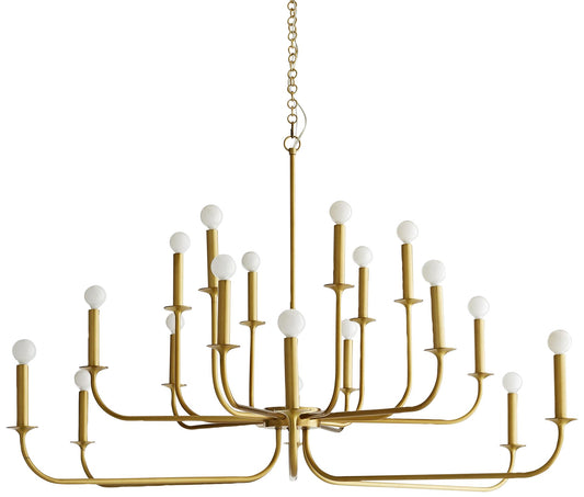 Arteriors Home Breck 48" Wide Antique Brass Chandelier