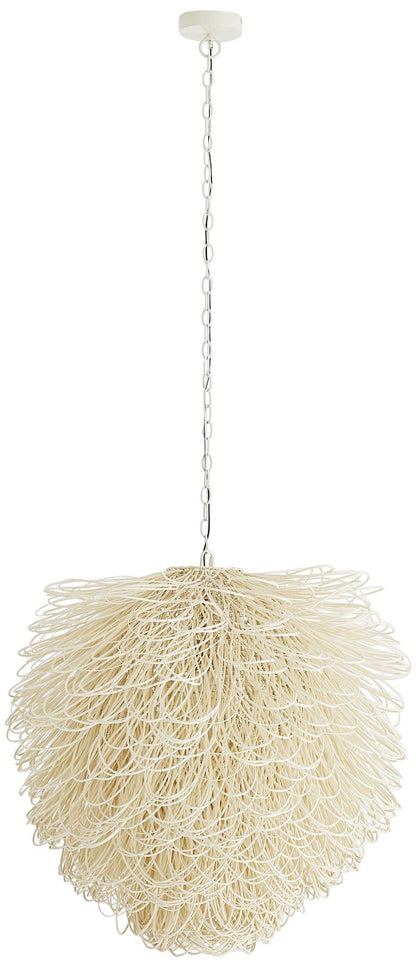 Arteriors Home Finley 32" Wide White Rattan Chandelier