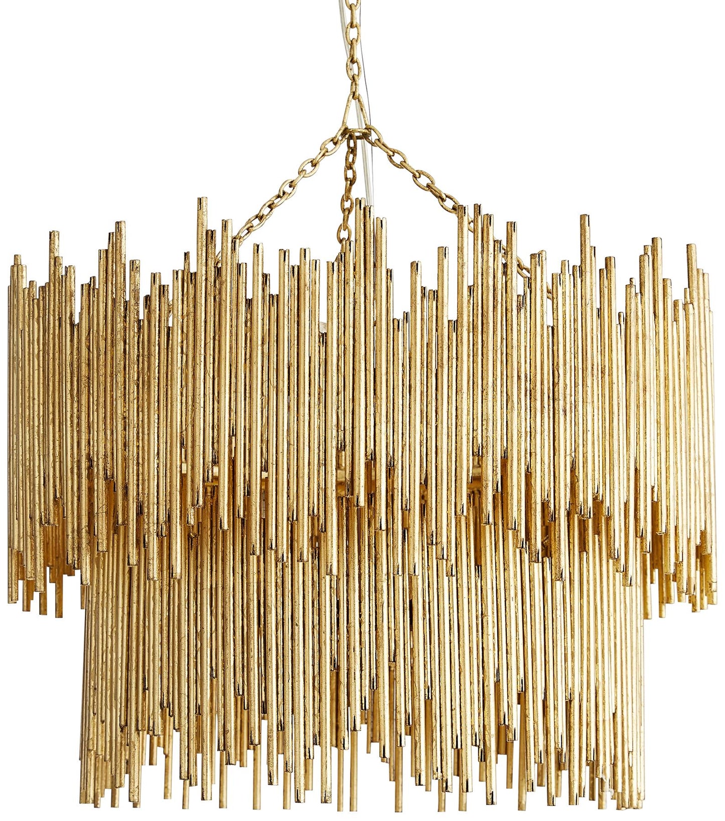 Arteriors Home Prescott 28" Wide Gold Leaf Two Tiered Pendant