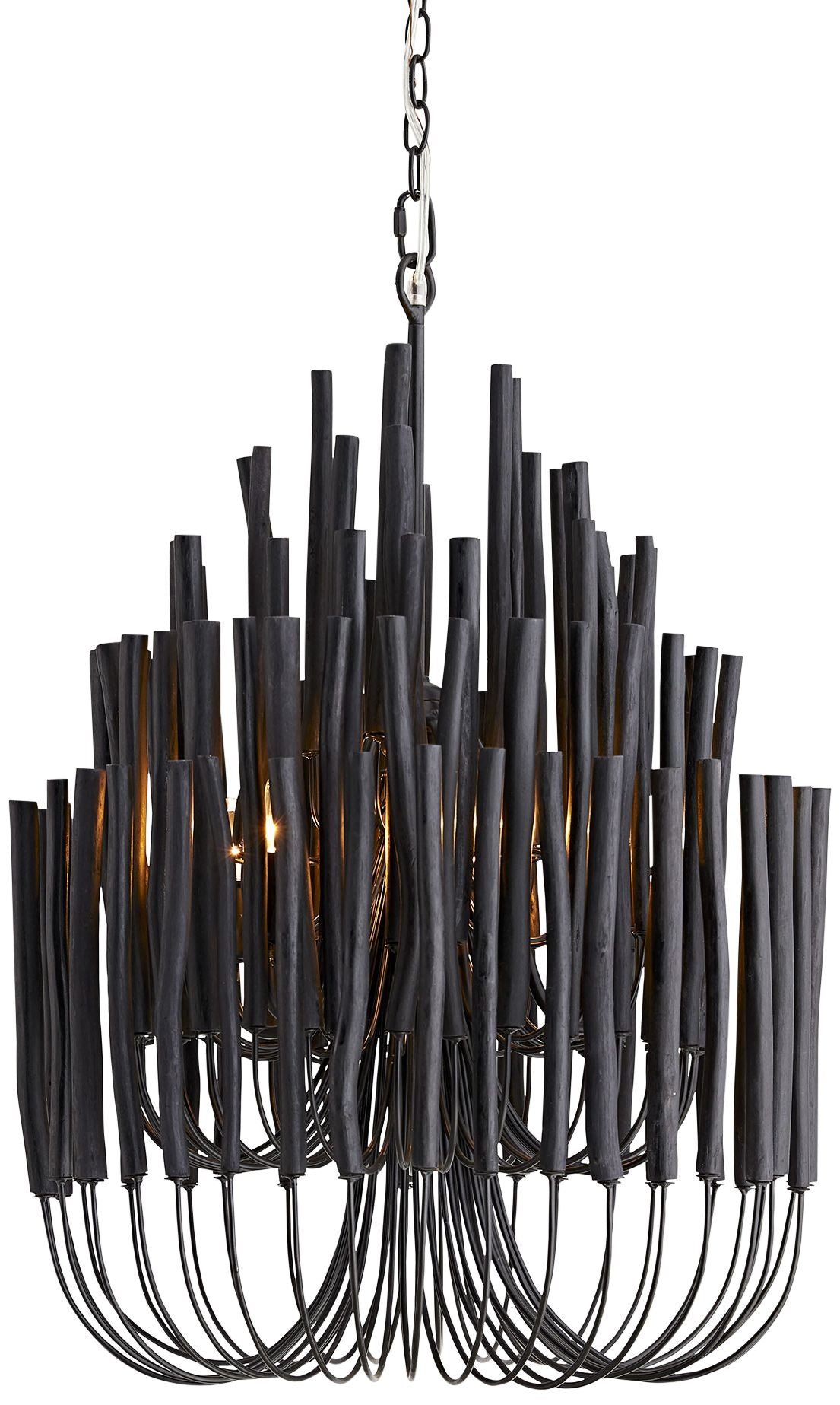 Arteriors Home Tilda 21" Wide Black Chandelier