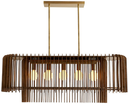 Arteriors Home Valencia 49" Wide Dark Walnut Chandelier