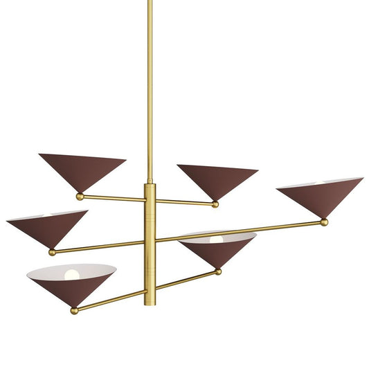 Arteriors Mcvey Chandelier Antique Brass