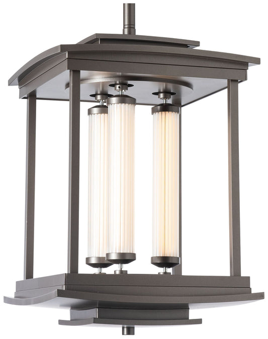 Athena 18.2" High 3-Light Dark Smoke Lantern