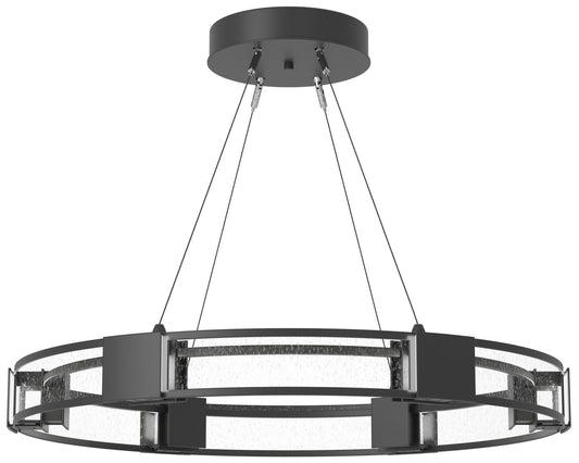 Aura Pendant - Black - Seeded Clear