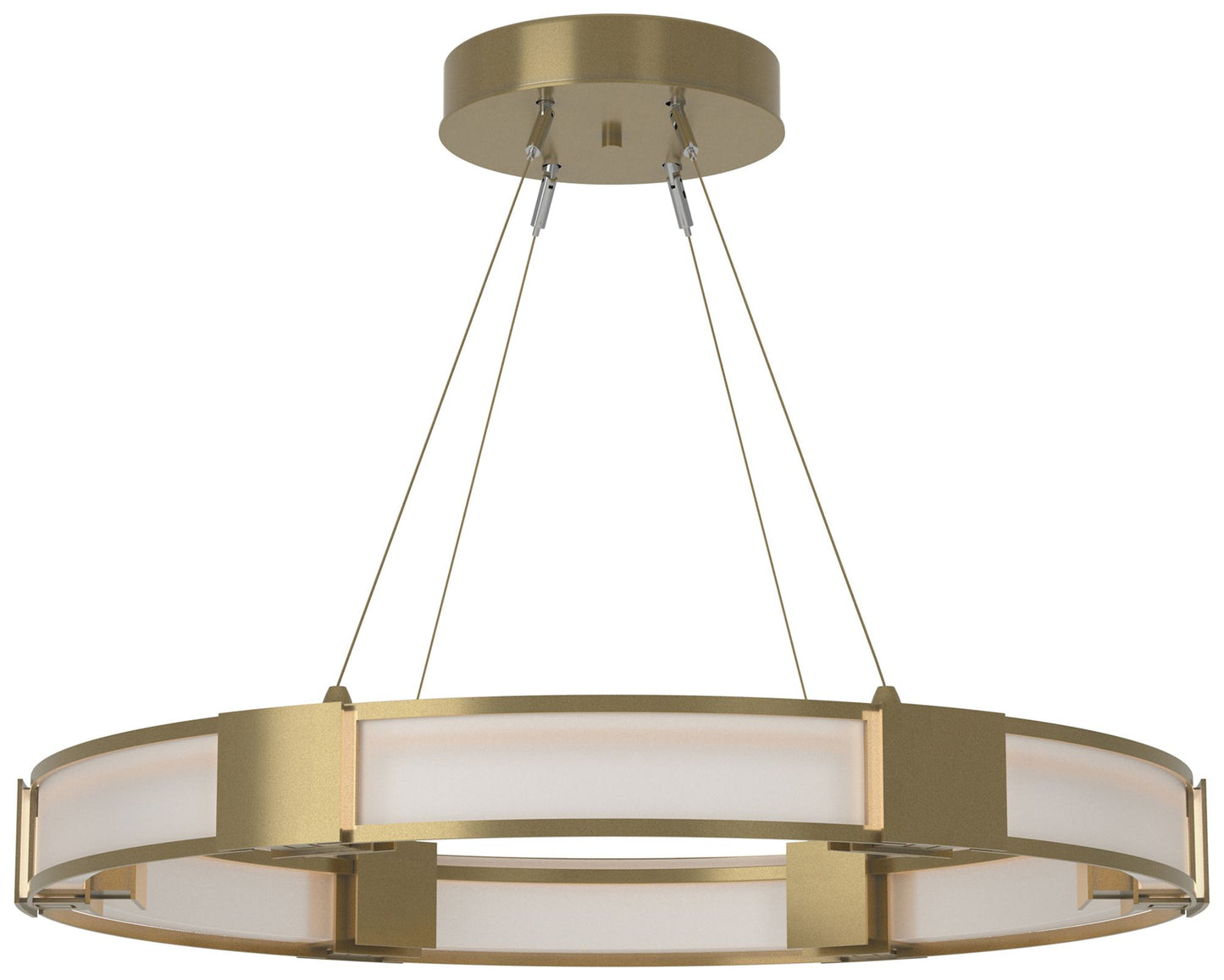 Aura Pendant - Modern Brass - Frosted