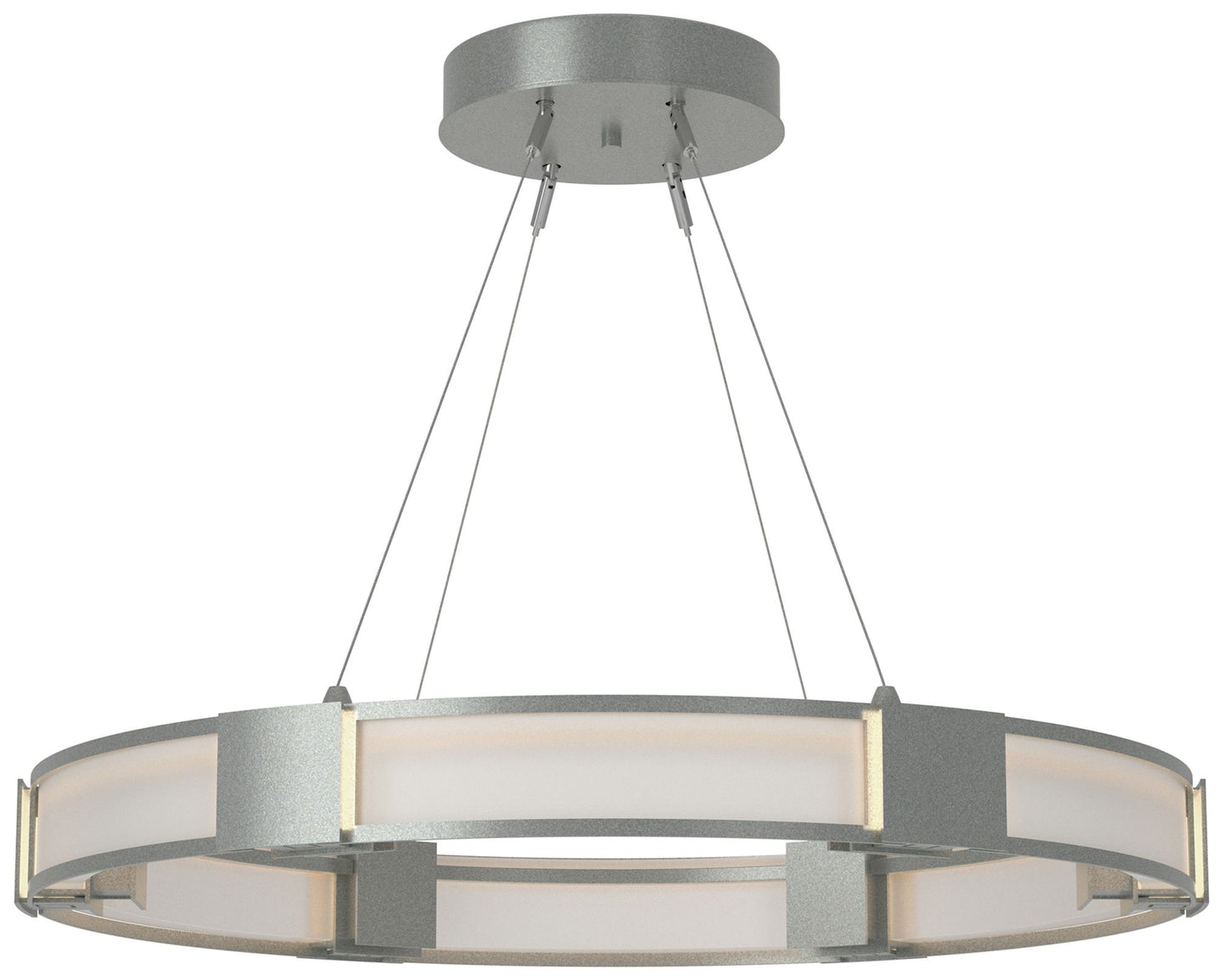 Aura Pendant - Platinum - Frosted