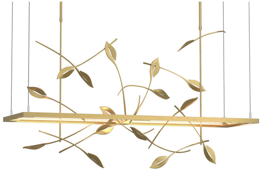 Autumn 53.4" Wide Modern Brass Long LED Pendant