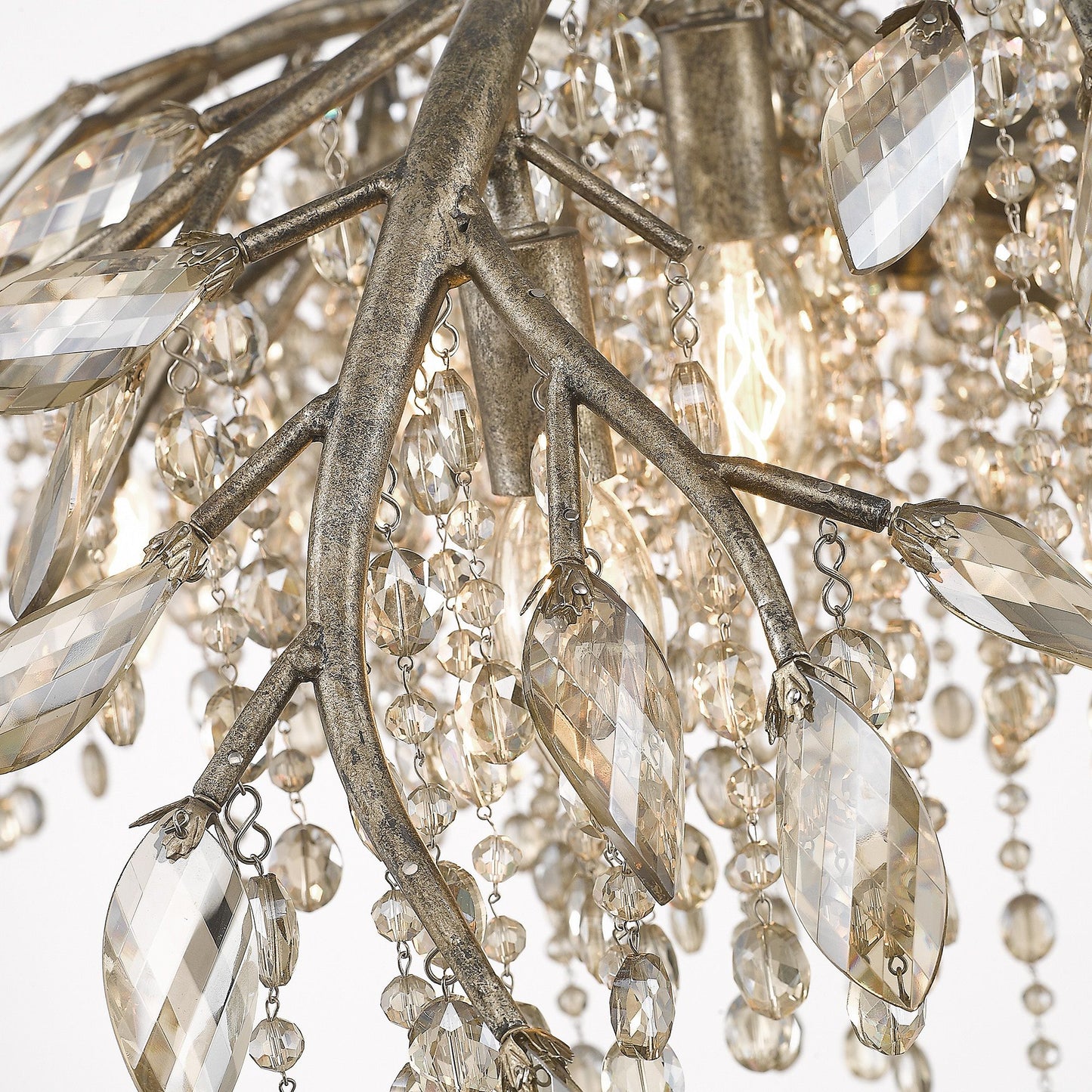 Autumn Twilight 40"W Mystic Gold Crystal 12-Light Chandelier