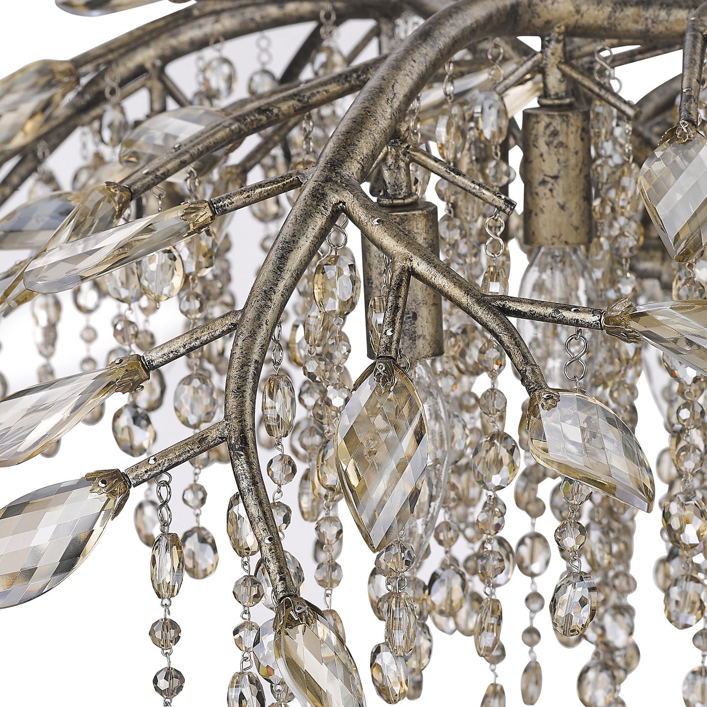 Autumn Twilight 80" Wide Mystic Gold 24-Light Chandelier