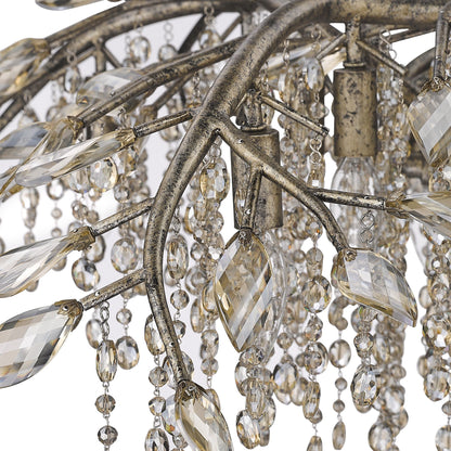 Autumn Twilight 80" Wide Mystic Gold 24-Light Chandelier