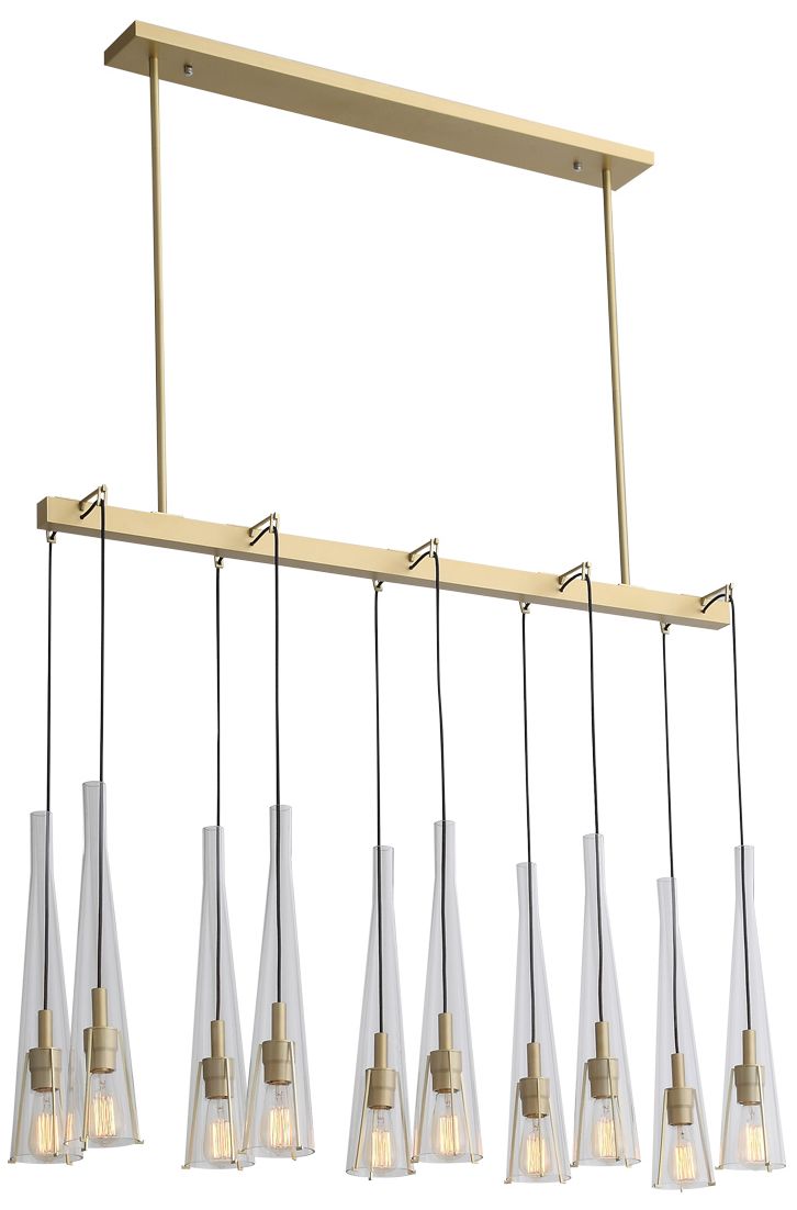 Avenue Lighting Abbey Park Collection Chandelier Brushed Brass