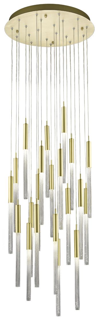 Avenue Lighting Boa Collection Pendant Brushed Brass