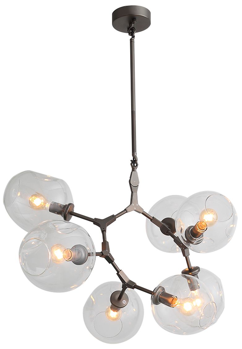 Avenue Lighting-Fairfax Ave. Collection- 7 Light Chandelier-Bronze