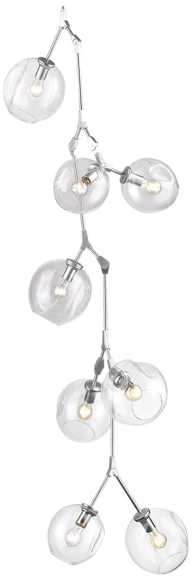 Avenue Lighting Fairfax Collection 10 Light Hanging Chandelier Matte Chrome