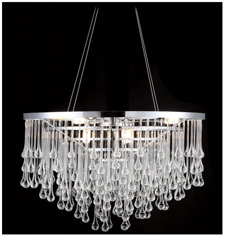 Avenue Lighting Hollywood Blvd. Collection Chandelier Polished Nickel