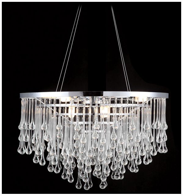 Avenue Lighting Hollywood Blvd. Collection Chandelier Polished Nickel