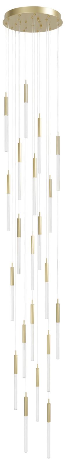 Avenue Lighting Main St. Collection Pendant 158" Brushed Brass