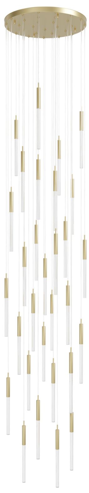 Avenue Lighting Main St. Collection Pendant 158" Brushed Brass