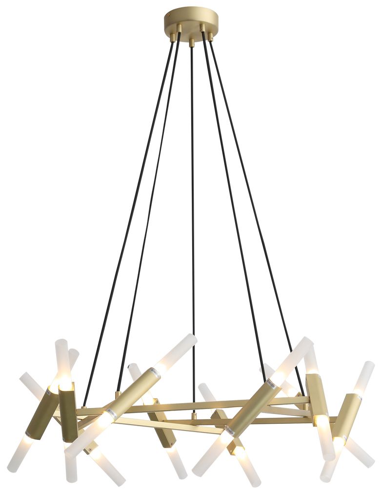 Avenue Lighting Manhattan Ave. Collection  Hanging Chandelier Brushed Brass