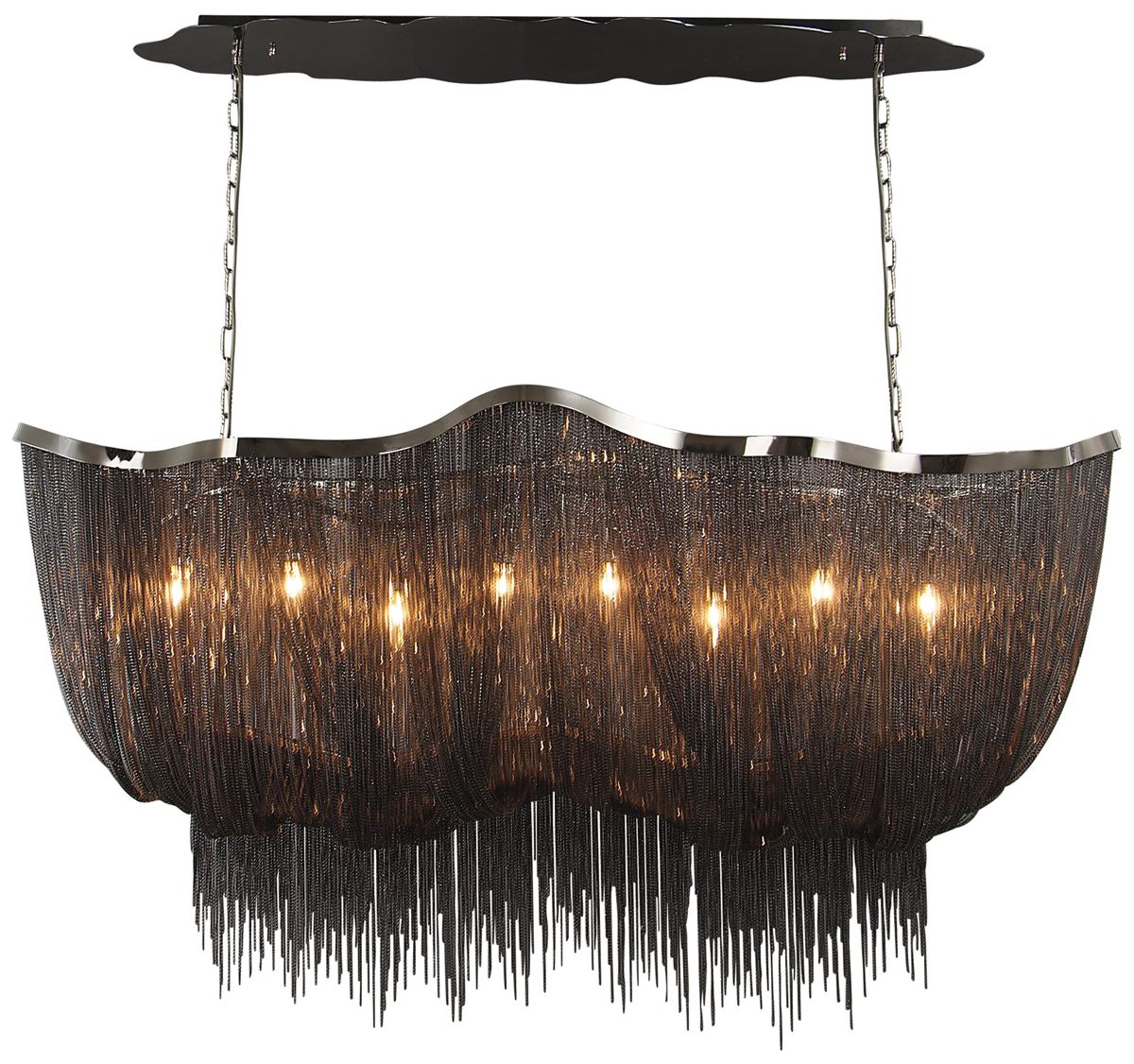 Avenue Lighting Mullholand Dr. Collection Hanging Chandelier Black