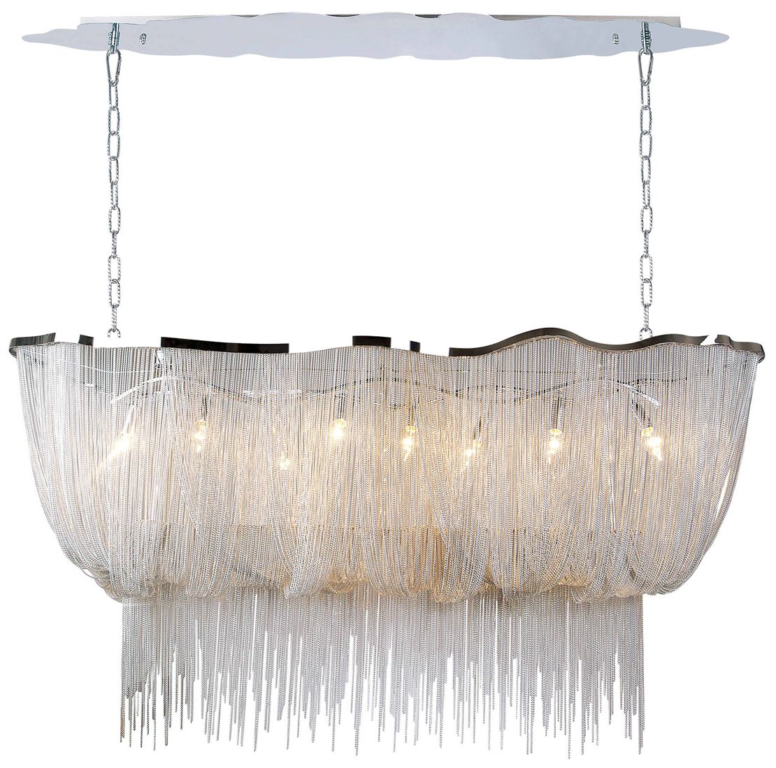 Avenue Lighting Mullholand Dr.Collection Hanging Chandelier Polished Chrome