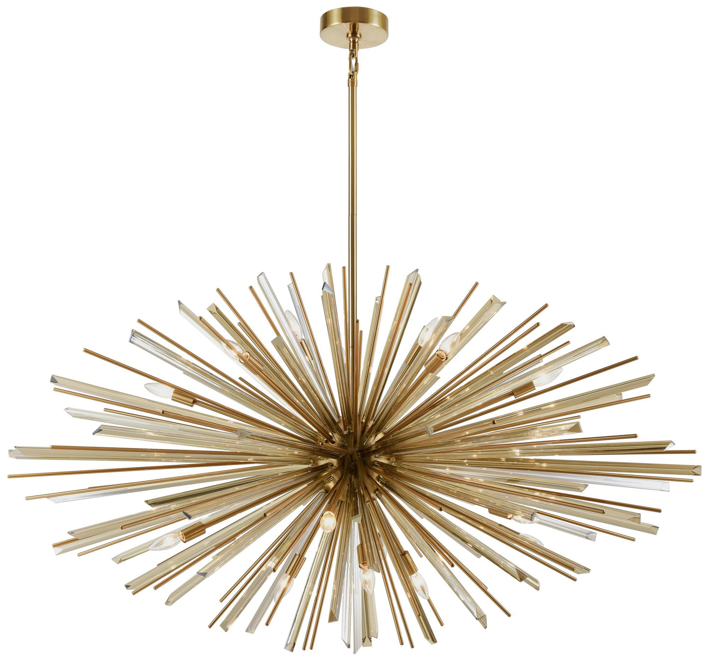 Avenue Lighting- Palisades Collection-18 Light Hanging Chandelier-Brass