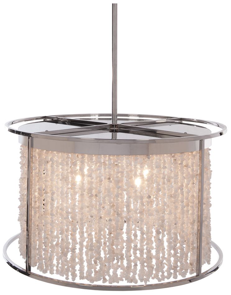 Avenue Lighting Soho Collection Hanging Chandelier Polished Nickel Silver