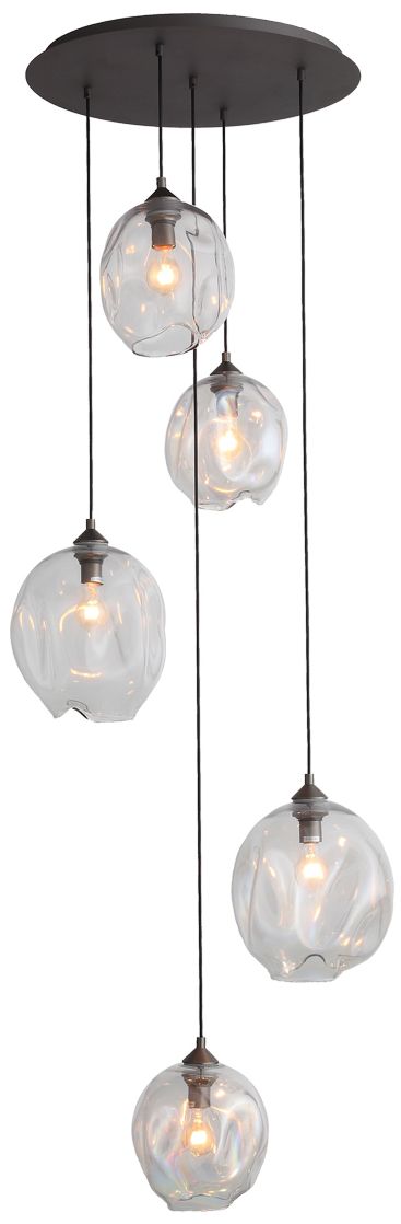 Avenue Lighting Sonoma Ave. Collection 5 Light Pendant Cluster Dark Bronze