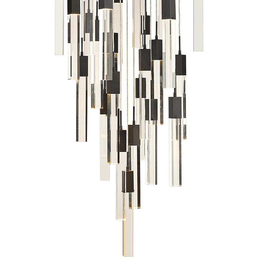 Avenue Lighting The Original Glacier Collection 25 Light Pendant Black