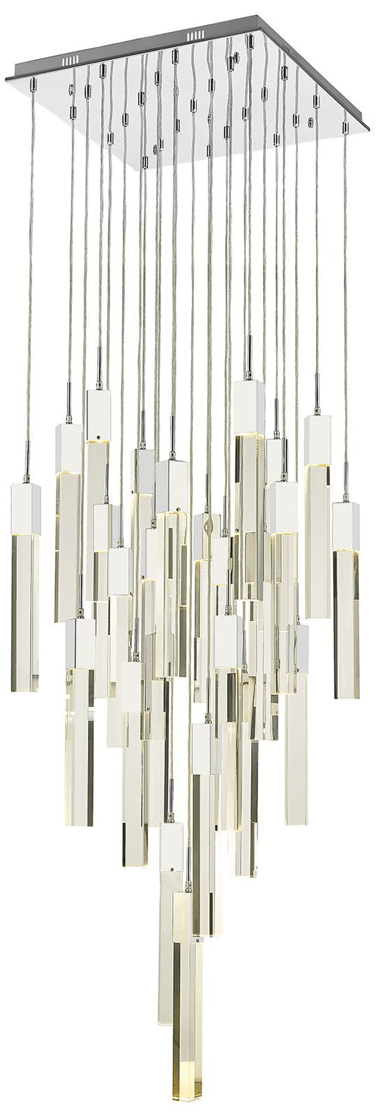 Avenue Lighting The Original Glacier Collection 25 Light Pendant Chrome