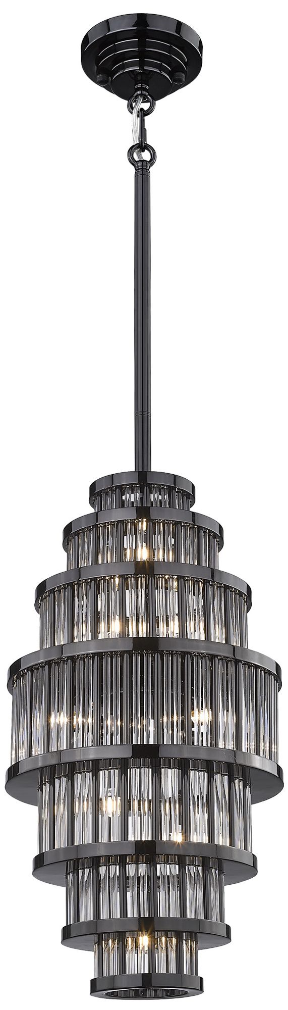 Avenue Lighting Waldorf Collection Pendant Polished Gunmetal