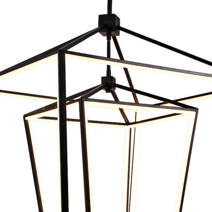 Avenue Park Ave. 30" Wide Black LED Lantern Pendant Light