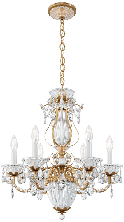 Bagatelle 22.5"H x 21"W 7-Light Crystal Chandelier in French Gold