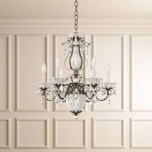 Bagatelle 22.5"H x 21"W 7-Light Crystal Chandelier in French Gold