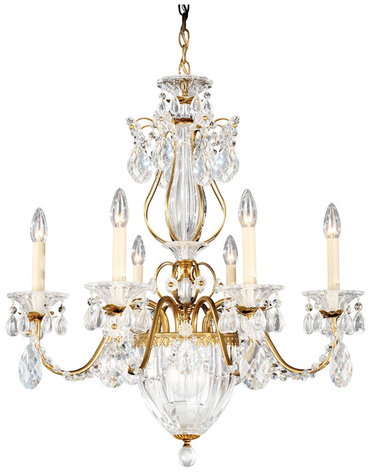 Bagatelle 22.5"H x 21"W 7-Light Crystal Chandelier in Heirloom Go