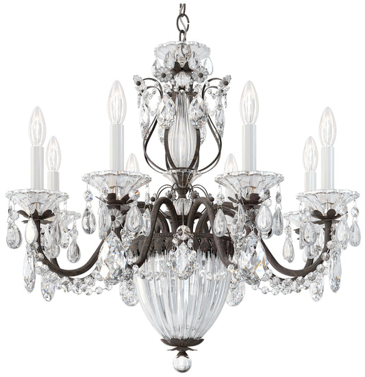 Bagatelle 24.5"H x 26.5"W 11-Light Crystal Chandelier in Heirloom