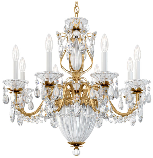 Bagatelle 24.5"H x 26.5"W 11-Light Crystal Chandelier in Heirloom