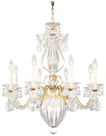 Bagatelle 29"H x 26.5"W 11-Light Crystal Chandelier in Heirloom G