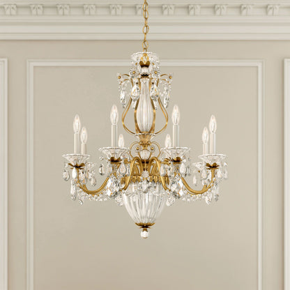 Bagatelle 29"H x 26.5"W 11-Light Crystal Chandelier in Heirloom G