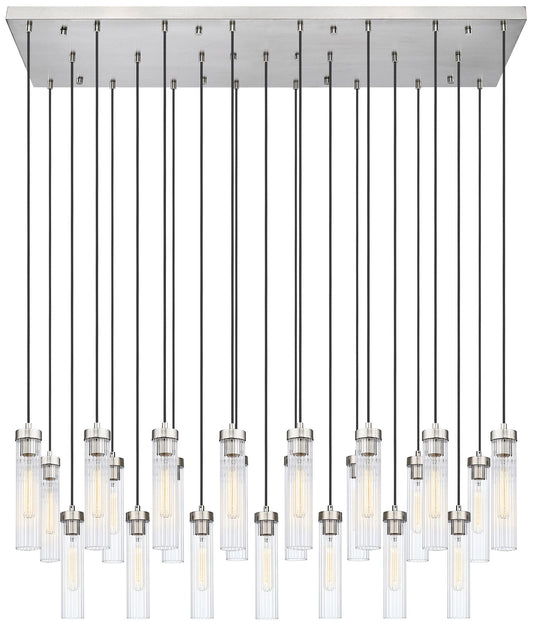 Beau by Z-Lite Brushed Nickel 23 Light Linear Chandelier