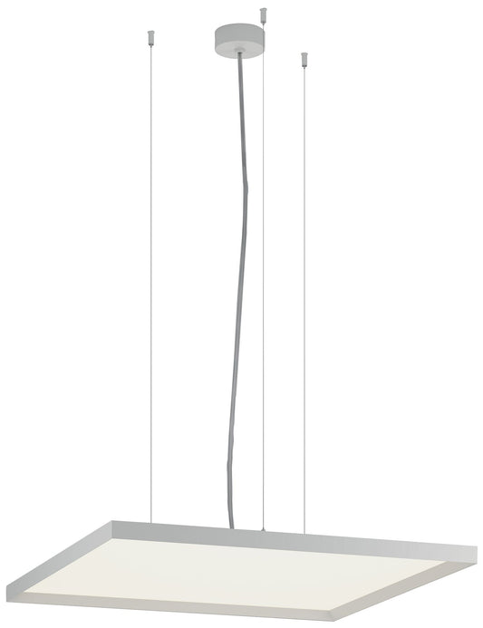 Bina 24" Square Direct/Indirect Light White Pendant