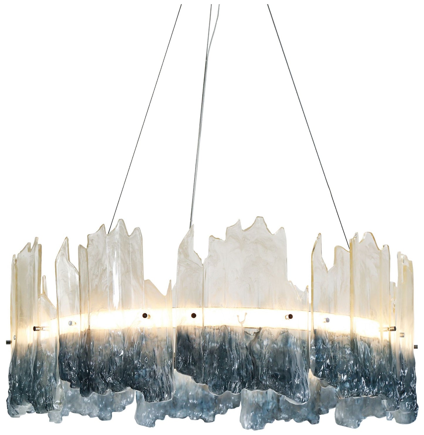 Bluflan 1-Light LED Resin Drum Chandelier