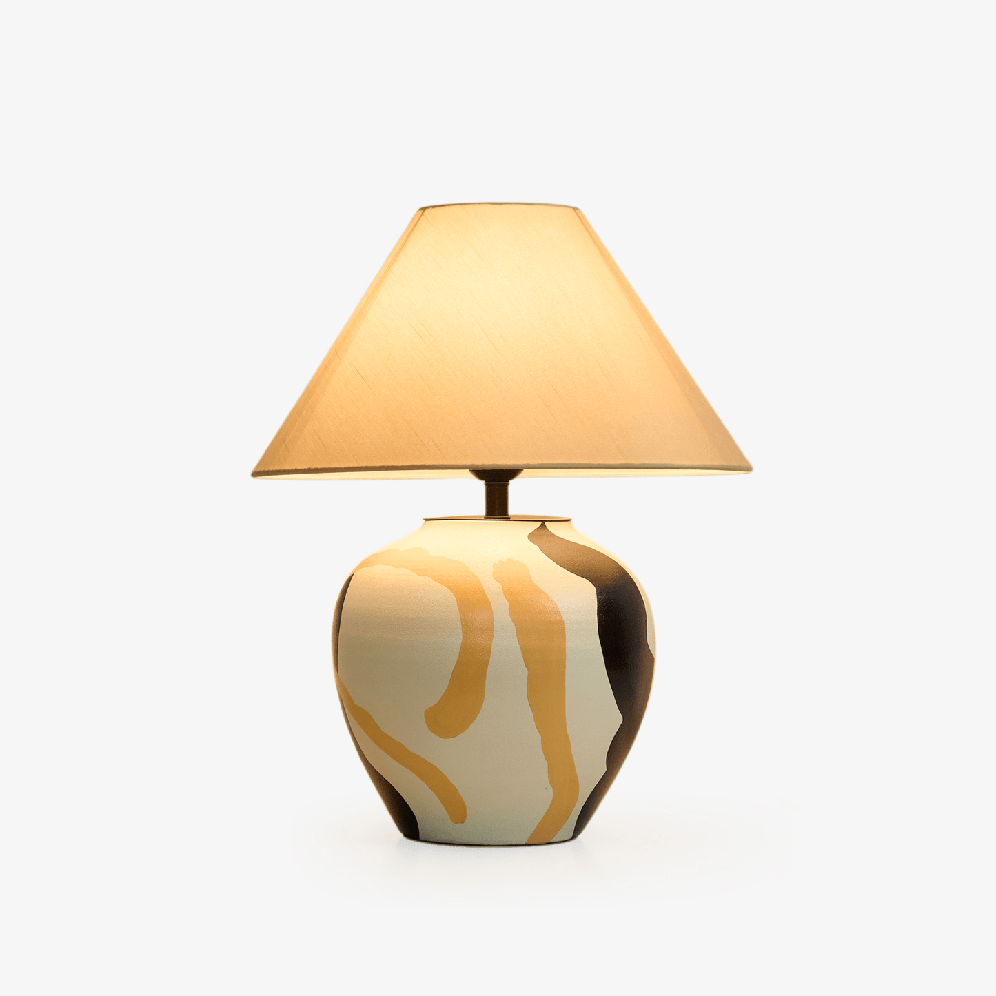 Abstract Pattern Ceramic Table Lamp