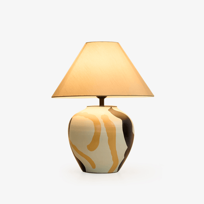 Abstract Pattern Ceramic Table Lamp