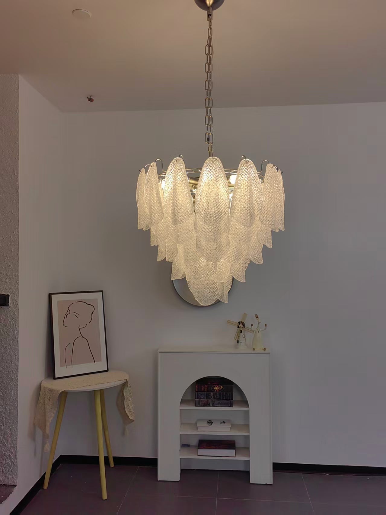 Murano Glass Teardrop Chandelier