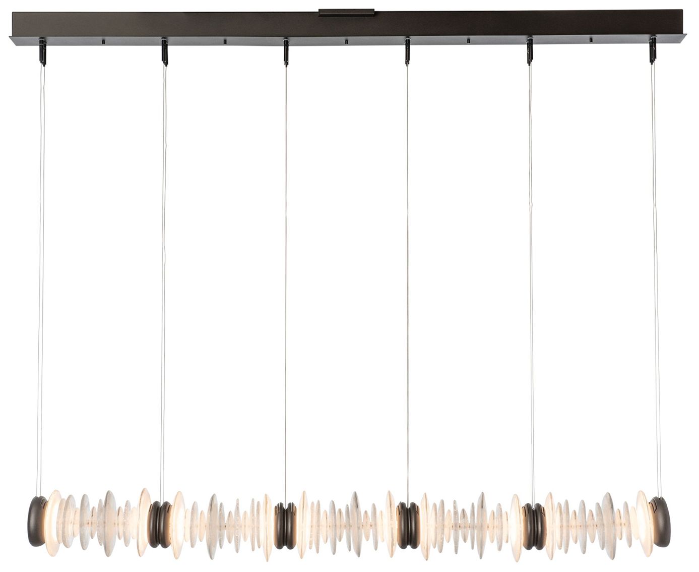 Cairn 56.4" Wide Oil Rubbed Bronze Linear LED Pendant
