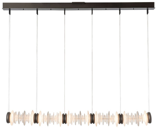 Cairn 56.4" Wide Oil Rubbed Bronze Linear LED Pendant